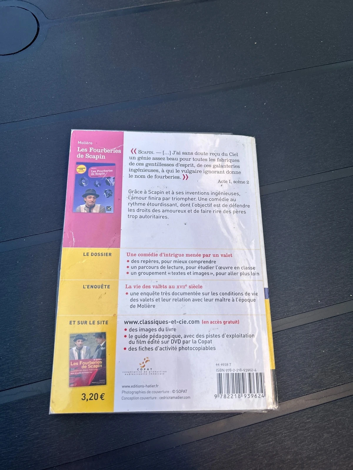 Livro As Traquinagens de Scapin Molière clássicos e velho colégio Hatier – photo 3